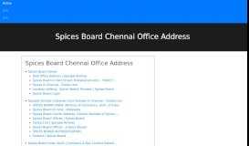 
							         Spices Board Chennai Office Address - Duck DNS								  
							    