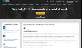 
							         Spiceworks Active Directory log in not working - Experts Exchange								  
							    
