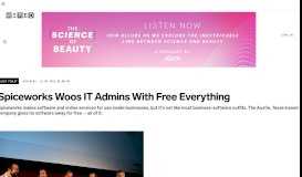 
							         Spiceworks Woos IT Admins With Free Everything | WIRED								  
							    