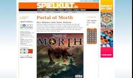 
							         SPIELKULT.de - Brettspiele im Test - Portal of Morth								  
							    