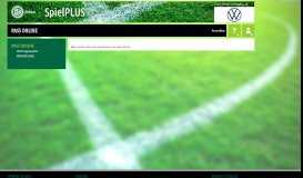 
							         SpielPLUS - PassOnline - DFBnet								  
							    