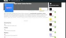 
							         Spin Genie Casino Review | Honest casino review from ...								  
							    