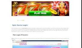 
							         Spin Genie Login | casinologin								  
							    