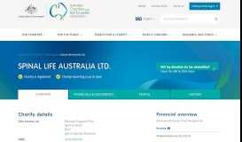 
							         Spinal Life Australia Ltd. | Australian Charities and Not-for-profits ...								  
							    