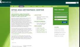 
							         Spine and Orthopedic Center - HealthTeam - Michigan State University								  
							    