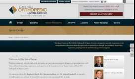 
							         Spine Center | Black Hills Orthopedic & Spine Center								  
							    