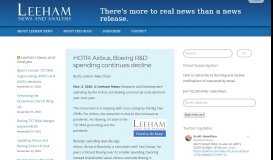 
							         Spirit Aerosystems Archives - Leeham News and Analysis								  
							    