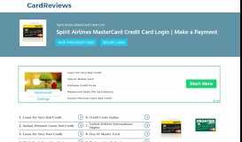 
							         Spirit Airlines MasterCard Credit Card Login | Make a Payment								  
							    