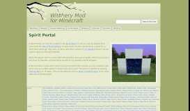 
							         Spirit Portal - Witchery Mod for Minecraft - Google Sites								  
							    