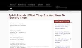 
							         Spirit Portals: What They Are And How To Identify Them								  
							    