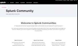 
							         Splunk Community								  
							    
