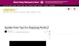 
							         Spoiler-Free Tips For Enjoying Portal 2 - Kotaku								  
							    