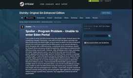 
							         Spoiler - Program Problem - Unable to enter Eden Portal :: Divinity ...								  
							    