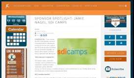 
							         Sponsor Spotlight: Jamie Nagel, SDI Camps								  
							    