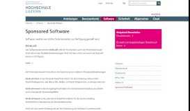 
							         Sponsored Software | Hochschule Luzern								  
							    