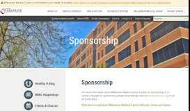 
							         Sponsorship | Williamson Medical Center | Request for Sponsorship								  
							    