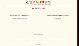 
							         Sport Fit Total Fitness Clubs - Online Portal								  
							    