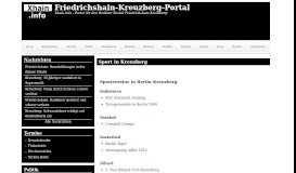 
							         Sport in Kreuzberg | Friedrichshain-Kreuzberg-Portal - Xhain.info								  
							    