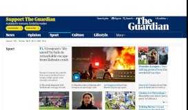 
							         Sport news, comment and results | The Guardian								  
							    