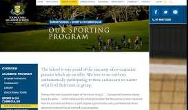 
							         Sports & Activities Portal | Toowoomba Grammar School								  
							    