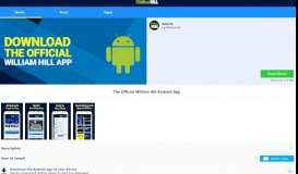 
							         Sports Betting Android App | William Hill Sports								  
							    