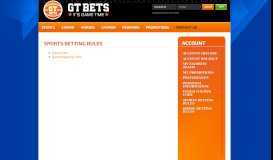 
							         Sports Betting - GTbets.eu - Online Sportsbook, Football ...								  
							    