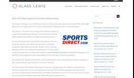 
							         Sports Direct Board Appoints First Employee Representative - Glass ...								  
							    