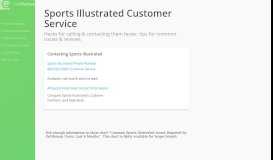 
							         Sports Illustrated customer service - GetHuman								  
							    