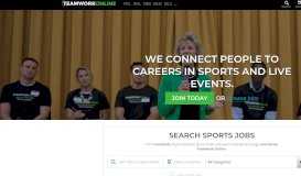 
							         Sports Jobs - TeamWork Online's Portal to Jobs in Sports								  
							    