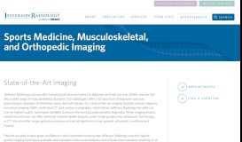 
							         Sports Medicine | Orthopedic Imaging ... - Jefferson Radiology								  
							    