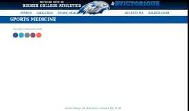 
							         Sports Medicine Staff & Information - Becker								  
							    