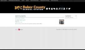 
							         Spotlight - 12th Grade Student of the Month - Baker County K12 School								  
							    