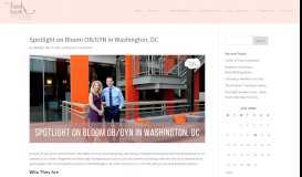 
							         Spotlight on Bloom OB/GYN in Washington, DC - Hush Little Baby ...								  
							    