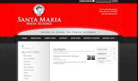 
							         Spotlight - Santa Maria High School								  
							    