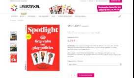 
							         Spotlight - Zeitschriften online bestellen - Lesezirkel Portal								  
							    