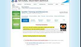 
							         Spotter Training and Resources - National Weather Service								  
							    