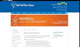 
							         SPPS Payroll Home / Payroll Home - St. Paul Public Schools								  
							    