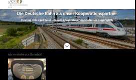 
							         Sprachkurs Deutsche Bahn | Jicki Sprachkurse jetzt auch im ICE-Portal								  
							    