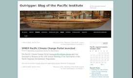 
							         SPREP Pacific Climate Change Portal launched | Outrigger: Blog of ...								  
							    