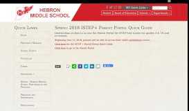 
							         Spring 2018 ISTEP+ Parent Portal Quick Guide - Hebron Middle School								  
							    