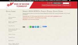 
							         Spring 2018 ISTEP+ Parent Portal Quick Guide - MSD of Boone ...								  
							    
