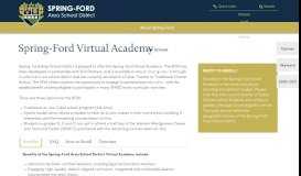 
							         Spring-Ford Virtual Academy - Spring-Ford Area School District								  
							    
