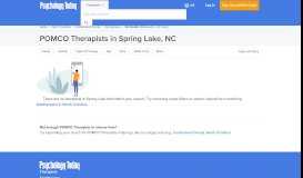 
							         Spring Lake POMCO Therapist - POMCO ... - Psychology Today								  
							    