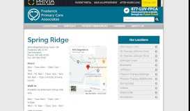 
							         Spring Ridge MD Primary Care Doctors & Pediatricians - Frederick ...								  
							    