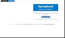 
							         Springboard Online - Login								  
							    