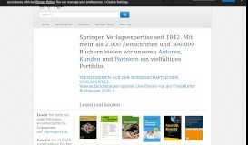
							         Springer - International führender Wissenschaftsverlag								  
							    