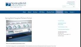 
							         Springfield Hospital Patient Portal | Springfield Medical Care Systems								  
							    