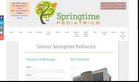 
							         Springtime Pediatrics in Katy, Tx : Contact								  
							    