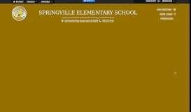 
							         Springville Elementary School - Home								  
							    