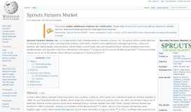 
							         Sprouts Farmers Market - Wikipedia								  
							    